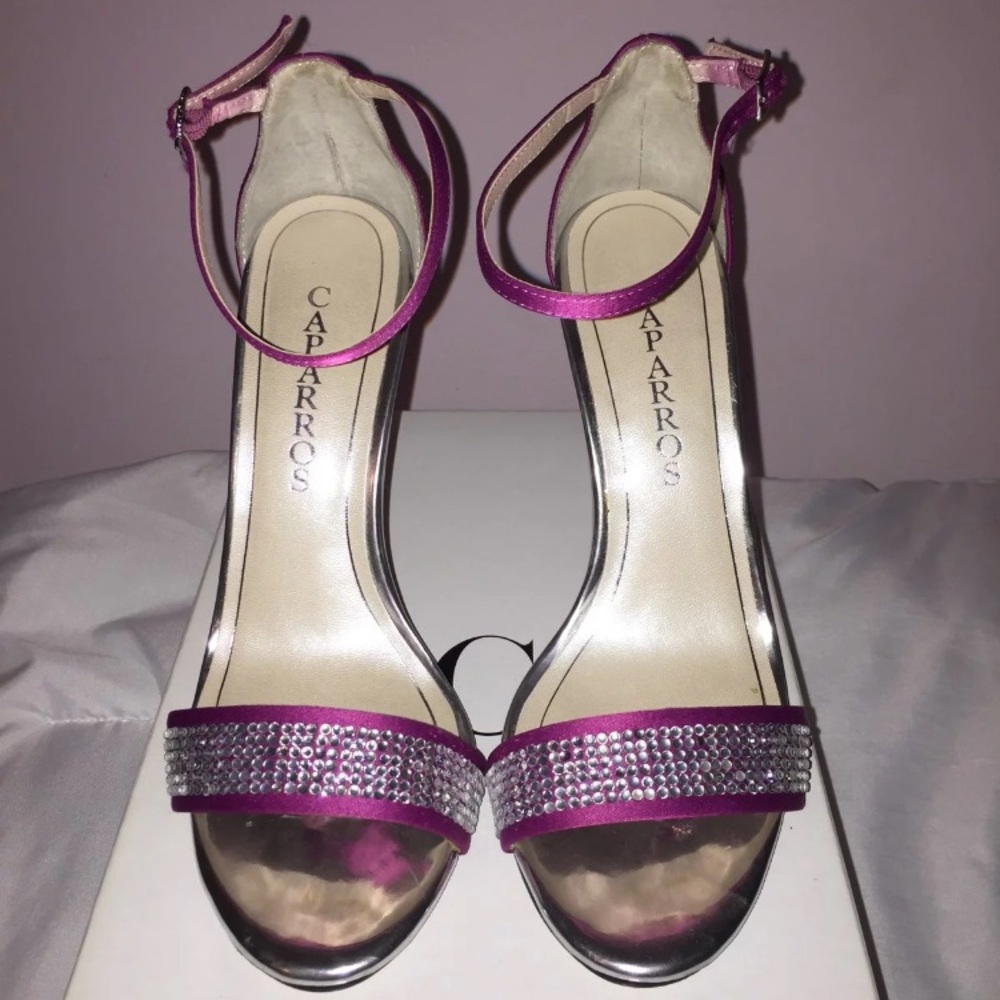 Fuchsia Strap Heels